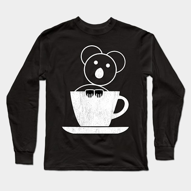 Koala Coffee - 100% Koalafied Long Sleeve T-Shirt by All About Nerds